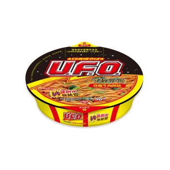 日清 NISSIN UFO飞碟炒面 铁板牛肉风味 122g  多口味速食拌面方便面