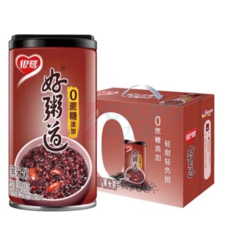 银鹭 八宝粥 黑米粥 280g*12瓶 