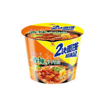 统一 香辣牛肉面2块面饼 140g*12桶 