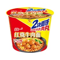 统一 桶装方便面 经典红烧牛肉面 138g*12桶/箱 