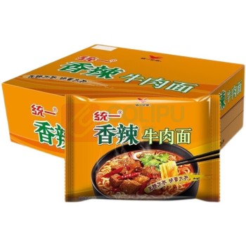 统一 100香辣牛肉面 整箱 24袋 