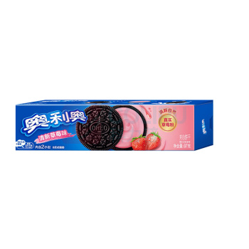奥利奥 Oreo 夹心饼干 清新草莓味 97g/盒24盒/箱