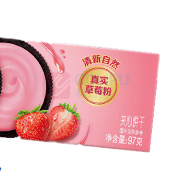 奥利奥 Oreo 夹心饼干 清新草莓味 97g/盒24盒/箱