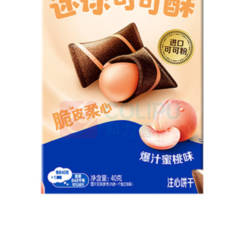 奥利奥 Oreo 可可酥 爆汁蜜桃味 40g/盒 24盒/箱