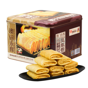 永辉 澳门永辉椰子味凤凰卷(铁罐) 400g