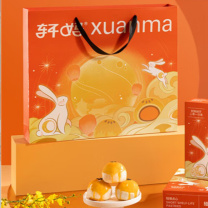 轩妈 短保蛋黄酥红豆味 55g*6枚