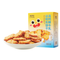 来伊份 高钙鲜牛乳动物形饼干 80g