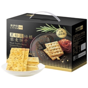 来伊份 黑松露培根藜麦苏打饼干 1218g/箱