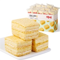 百草味 拿破仑蛋糕 600g/箱 内含约14小包