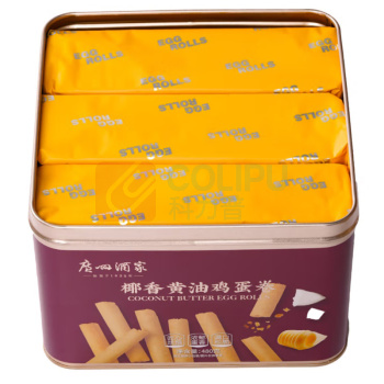 广州酒家 椰香黄油鸡蛋卷 480g