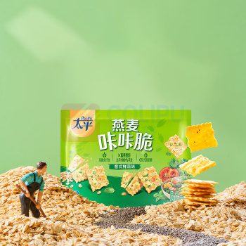 太平 Pacific 燕麦咔咔脆 意式鲜蔬味 150g/袋 12袋/箱