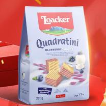 莱家 LOACKER 蓝莓酸奶味粒粒装威化饼干 220g