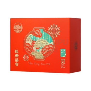 稻香村 糕点 低糖福睿豆沙饼凤梨饼混合口味 800g