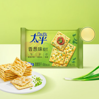 太平 Pacific 梳打饼干 香葱口味 100g/包 24包/箱