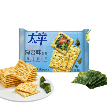 太平 Pacific 苏打饼干 海苔味 400g 12包/箱 400g