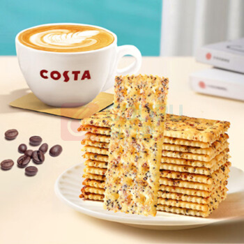 COSTA 奇亚籽三色藜麦苏打饼干 360g 16小包/盒 16盒/箱