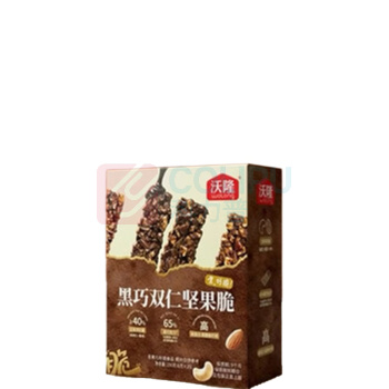 沃隆 WoLong 黑巧双仁坚果脆 150g/盒 6g*25小包/盒 独立小包装
