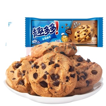 趣多多 香脆曲奇 香浓巧克力味 85g/袋 24袋/箱 (新老包装随机发货)