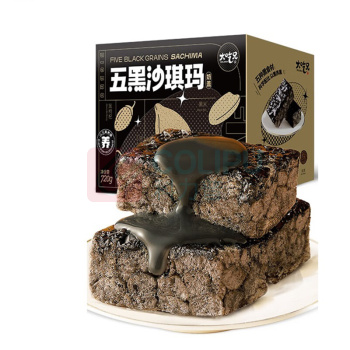 大吃兄 BIG BRO 五黑沙琪玛 720g/盒 35枚/盒 10盒/箱 (独立小包装)