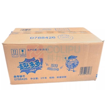 趣多多 曲奇 经典巧克力原味 3kg/箱 (散装)