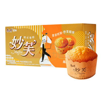 康师傅 Master Kong 妙芙蛋糕 奶油味 96g/盒 24盒/箱 (新老包装随机发货)