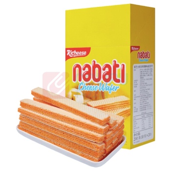 丽芝士 纳宝帝威化饼干 奶酪/巧克力/草莓/香草/椰子味 10g/条 20条/盒 12盒/箱 (口味随机)