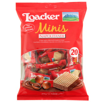 莱家 LOACKER 迷你威化饼干 榛子味 200g/袋 6袋/箱 (独立小包装)