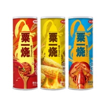四洲 粟一烧筒装 烧烤味+香辣味+龙虾味 85g