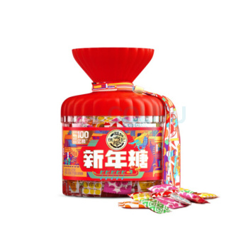 徐福记 新年糖桶 混合口味什锦糖 休闲糖果 结婚喜糖 年糖 420g