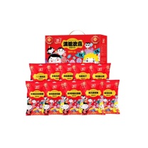 雅客 糖果礼满糖欢喜 1828g  (备注：益生菌糖150g；酥心糖150g；软糖120g；蒟蒻挤挤冻280g；爱之旅软糖120g；法蕾布丁280g；爆浆软糖120g；祝福满满软糖108g；卡米比力水果糖200g；营养动车乳酸300g)