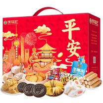 徐福记 年货糖果糕点酥心糖新年糖春节大礼包 平安福礼 1453g