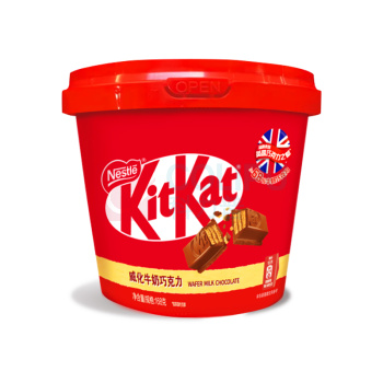 雀巢 Nestle 奇巧威化牛奶巧克力分享桶装 168g/桶