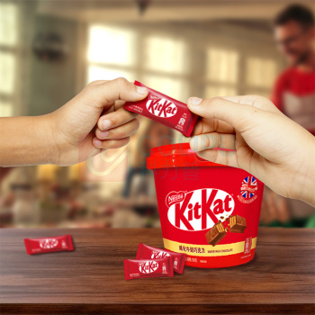 雀巢 Nestle 奇巧威化牛奶巧克力分享桶装 168g/桶