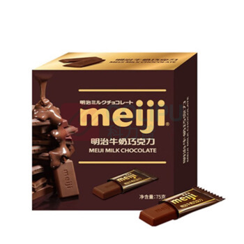 明治 MEIJI 牛奶巧克力 盒装 75克*3盒