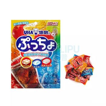 悠哈 UHA 普超什锦软糖 碳酸味 90g/袋
