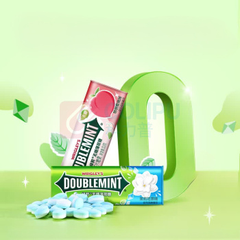 绿箭 DOUBLEMINT 无糖薄荷糖 原味 23.8g/瓶