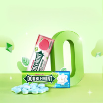 绿箭 DOUBLEMINT 无糖薄荷糖 原味 23.8g/瓶