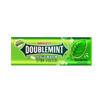 绿箭 DOUBLEMINT 无糖薄荷糖 原味 23.8g/瓶
