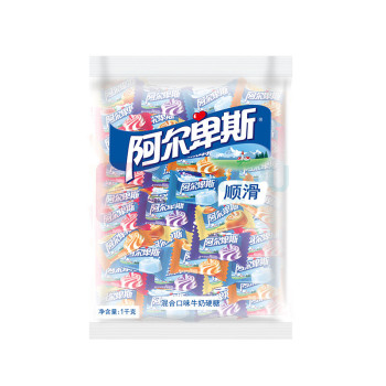 阿尔卑斯 硬糖 混合口味 1kg/袋 5袋/箱 (约250颗)
