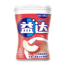 益达 木糖醇无糖口香糖 清香蜜桃 56g/罐 (约40粒)