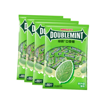 绿箭 DOUBLEMINT 口香糖 270g/袋 100片/袋 16袋/箱