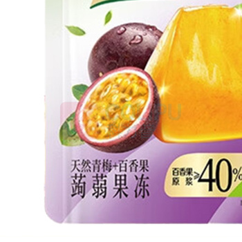 溜溜梅 蒟蒻梅冻 天然青梅+百香果果冻 120g/袋 24袋/箱