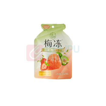 溜溜梅 蒟蒻梅冻 天然青梅+草莓味果冻 120g/袋 24袋/箱