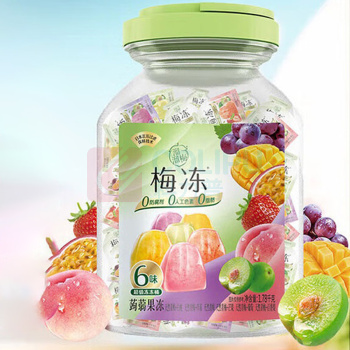 溜溜梅 果冻天然梅冻 6味果浆果汁 1.78kg/桶 6桶/箱