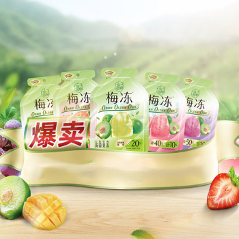 溜溜梅 果冻天然梅冻 6味果浆果汁 1.78kg/桶 6桶/箱