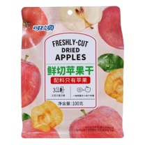 可拉奥 鲜切苹果干 100g 独立小包装 24袋/箱