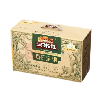 三只松鼠 Three Squirrels 每日坚果 绿盒 750g/盒 内含30小袋 
