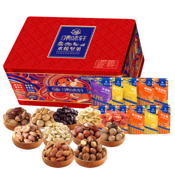 集味轩 欢悦坚果套装11种坚果开心果巴旦木核桃夏威夷果提子干 2052g