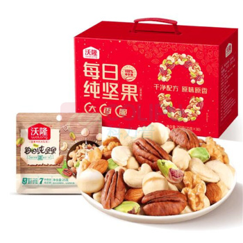 沃隆 WoLong 每日坚果混合坚果礼盒 纯坚果 750g/30袋