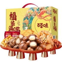 百草味 坚果糕点 夏威夷核桃零食 福运满满 1113g